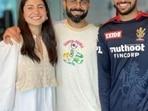 Virat Kohli with Anushka Sharma and Mohammed Azharuddeen.